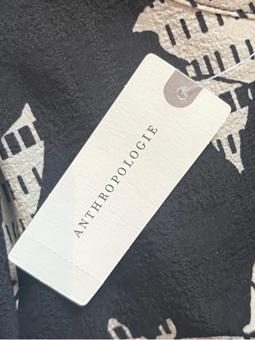 Anthropologie The Odells Eden Mini Dress XS Black White Belted Academic $248 - Picture 8 of 9